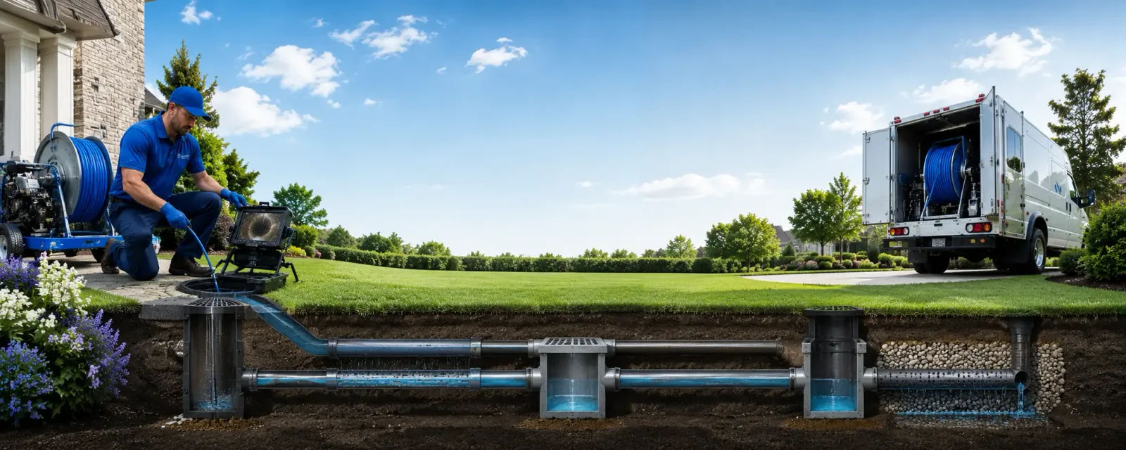 Outdoor drain cleaning information for Hillview, IL